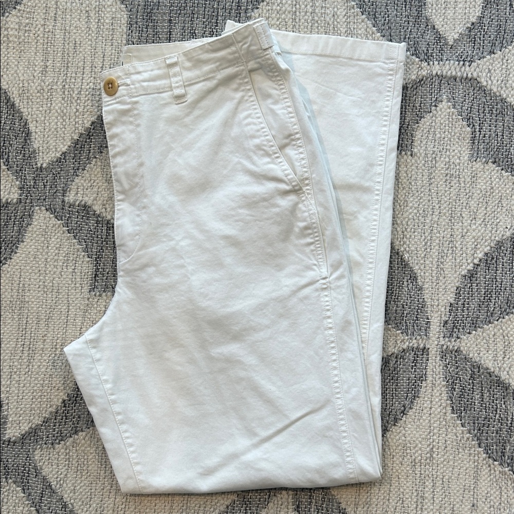 Alex Mill Nellie Straight Leg Chino Pants in Chino White